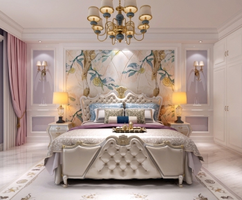 Simple European Style Bedroom-ID:483291399