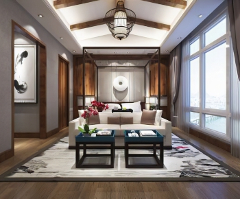 New Chinese Style Bedroom-ID:150005443