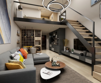 Modern A Living Room-ID:804231888