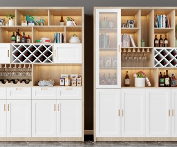 Modern Nordic Style Wine Cabinet-ID:862361861