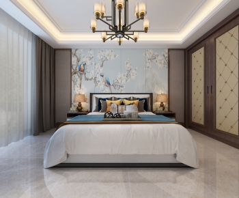 New Chinese Style Bedroom-ID:825519376