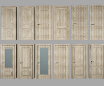 Modern Solid Wood Door-ID:558853322