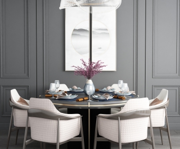 New Chinese Style Dining Table And Chairs-ID:358447147