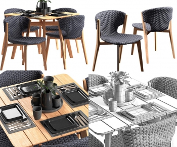 Modern Dining Table And Chairs-ID:579823685