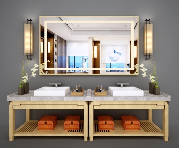 New Chinese Style Bathroom Cabinet-ID:965771514