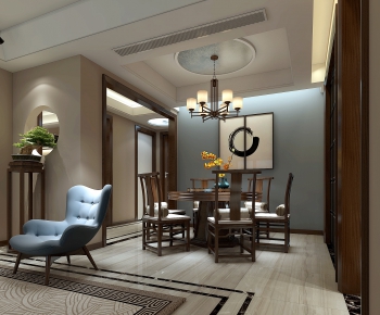 New Chinese Style Dining Room-ID:549258824