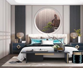 New Chinese Style Bedroom-ID:503147161