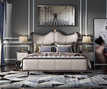 European Style Double Bed-ID:439066553