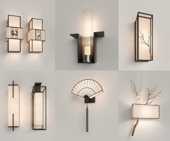 New Chinese Style Wall Lamp-ID:554448176