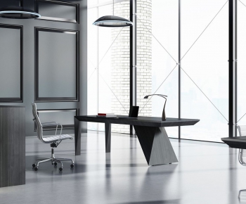Nordic Style Manager's Desk-ID:402016747