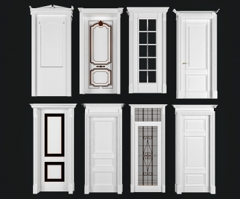 Simple European Style Single Door-ID:695640375