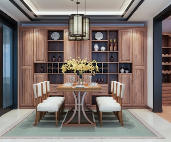 New Chinese Style Dining Room-ID:901273232