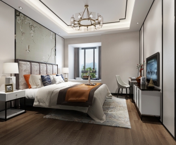 New Chinese Style Bedroom-ID:152119281