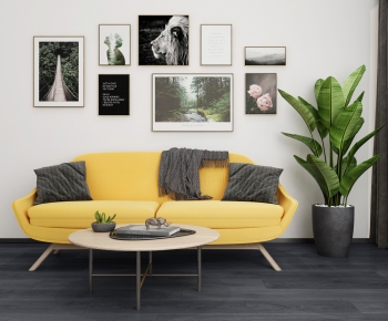 Nordic Style A Sofa For Two-ID:648580811