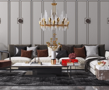 New Chinese Style Sofa Combination-ID:777483722