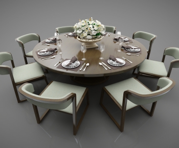 New Chinese Style Dining Table And Chairs-ID:570231675