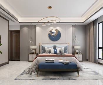 New Chinese Style Bedroom-ID:261358215