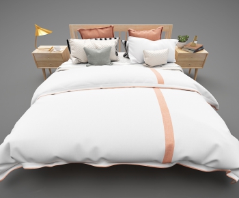 Modern Double Bed-ID:279871289