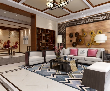New Chinese Style Reception Room-ID:682568724