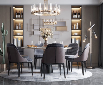 Modern Dining Table And Chairs-ID:475736746