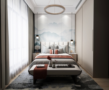 New Chinese Style Bedroom-ID:507558952