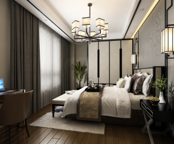 New Chinese Style Bedroom-ID:138961165