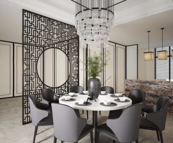 New Chinese Style Dining Room-ID:305192916