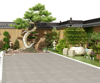 新中式庭院/景观-ID:771443623