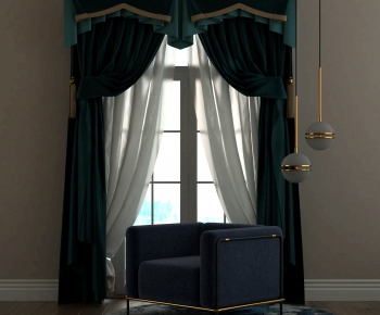 Simple European Style The Curtain-ID:978374898
