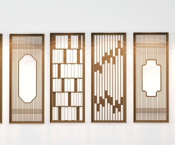 New Chinese Style Metal Screen Partition-ID:578206581