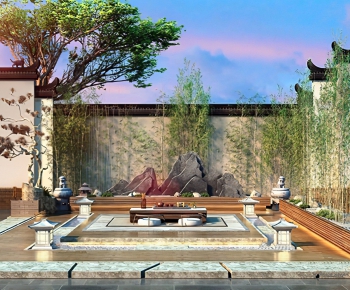 New Chinese Style Garden-ID:848382197