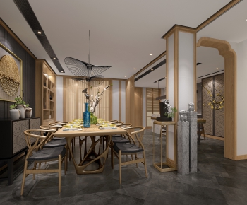 New Chinese Style Dining Room-ID:692009797
