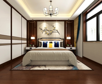 New Chinese Style Bedroom-ID:748565246