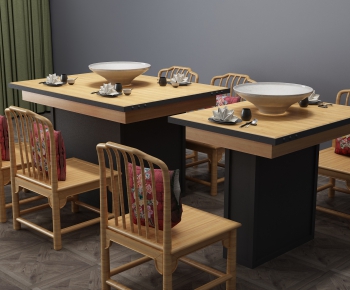 New Chinese Style Dining Table And Chairs-ID:712073343