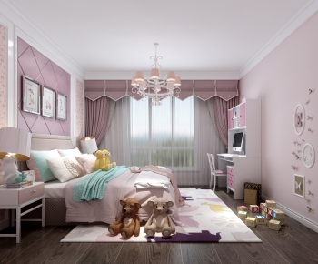 Simple European Style Girl's Room Daughter's Room-ID:582827118