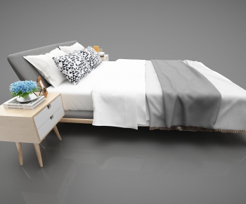 Modern Double Bed-ID:168297582