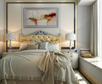 Simple European Style Bedroom-ID:959993554