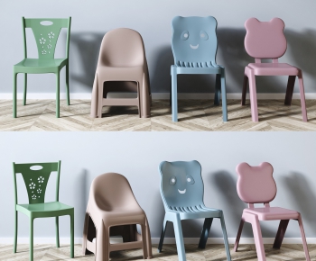 现代儿童塑料矮凳椅子组合-ID:454540761