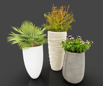 Modern Potted Green Plant-ID:860598417