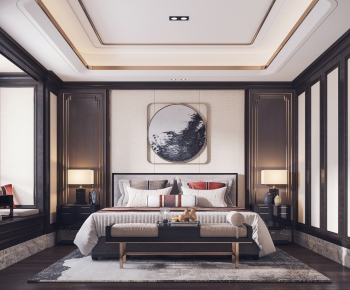 New Chinese Style Bedroom-ID:227287973