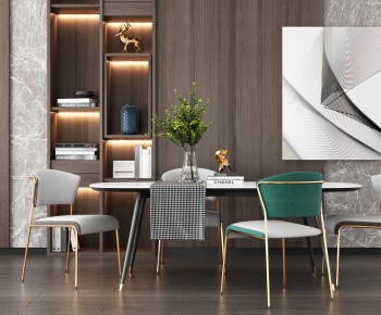 Modern Dining Table And Chairs-ID:335324281