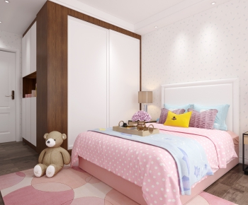 Simple European Style Girl's Room Daughter's Room-ID:116588721