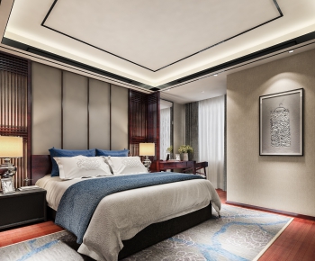 New Chinese Style Bedroom-ID:161753571