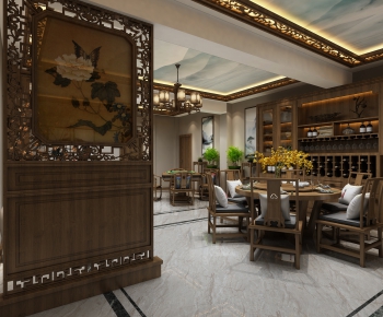 New Chinese Style Dining Room-ID:918537474