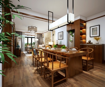 New Chinese Style Dining Room-ID:293674315