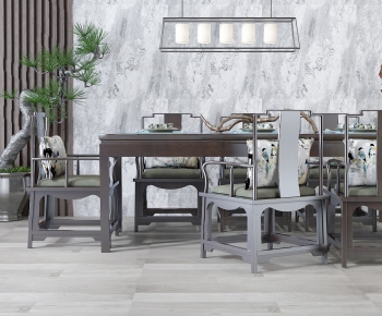 Modern Dining Table And Chairs-ID:767304961