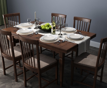 New Chinese Style Dining Table And Chairs-ID:121608293