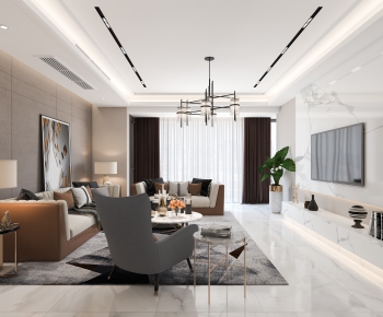 Modern A Living Room-ID:190646321