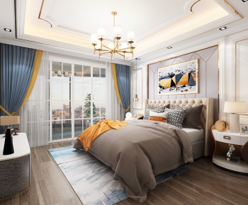 Simple European Style Bedroom-ID:683344445