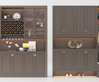 New Chinese Style Wine Cabinet-ID:716271516